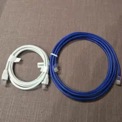 LANケーブル　cat5e 1.5m1本　3m1本