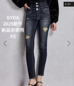 GYDA ハイウエスト デニムパンツ