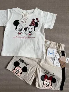 【新品未使用】Disney ミッキー＆ミニー Tシャツ　パンツセット