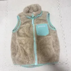 OUTDOOR フリースジャケット 110サイズ ベージュ/水色