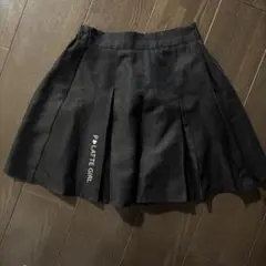 Pink Latte ブラック プリーツスカート M