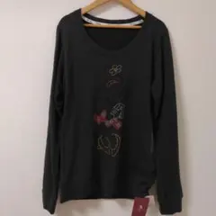 新品未使用❣LL ミニーマウス ラインストーン 長袖 Disney Minnie