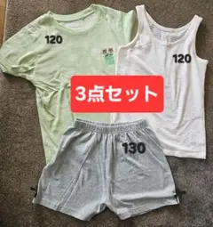 女児Tシャツ・タンクトップ・ショートパンツ3点セット