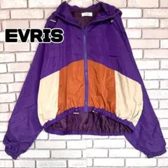 EVRIS ショートマウンテンパーカー ナイロンジャケット パープル