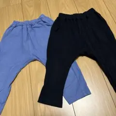 GU レギンスパンツ　青、黒 90