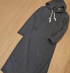 フーディー スウェット 裏起毛 ワンピース フード付 マタニティ 妊婦