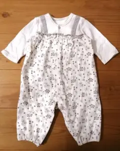 赤ちゃんの城　花柄ロンパース　接結　70
