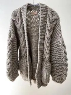 TODAYFUL ケーブルニットカーディガン　36