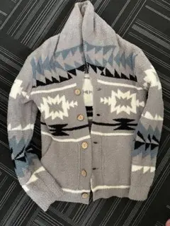 BAREFOOT DREAMS 幾何学模様 カーディガン L