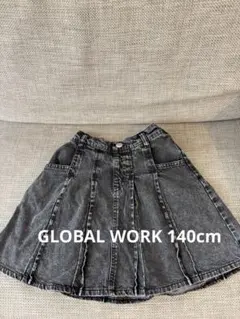 GLOBAL WORK デニムプリーツスカートのサムネイル