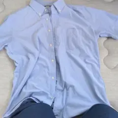 UNIQLO ライトブルー 半袖シャツ L