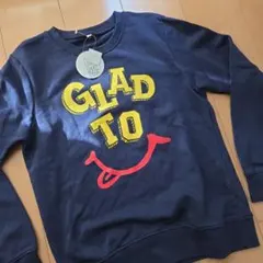 COTTON HOUSE GLAD TO トレーナー ネイビー