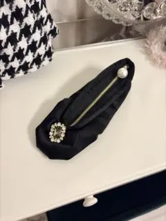 Maison de FLEURメゾン ド フルールビジューサテンシューズポーチ