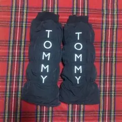 TOMMY ジップアップレッグウォーマーブラック