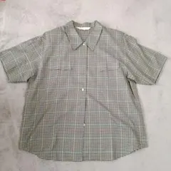 バーバリーズ　半袖シャツ チェック柄 ヴィンテージ　ユニセックス　15BR