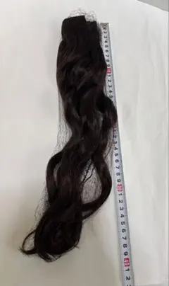 ダークブラウン ウェーブエクステンション 約40mクリップ式
