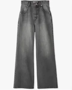 snidel ハイウエストデニムパンツ ブラック