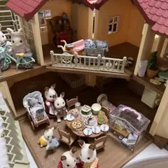 シルバニアファミリー あかりの灯る大きなお家　幼稚園　お医者さん　まとめ売り