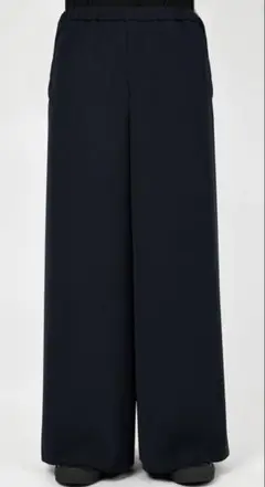 LAD MUSICIAN POLYESTER TWILL WIDE PANTS