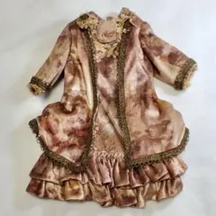アンティーク作家様ハンドメイド　ドール服　ドレス　ビスクドール ビスクドール ドレスの通販 | iichi 日々の暮らしを心地よくする