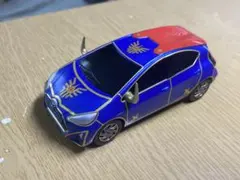 ドラクエ　トヨタ AQUA ミニカー 青/赤 約15cm ドラクエ トヨタ AQUA ミニカー 青/赤 約15cm ミニカー AQUA