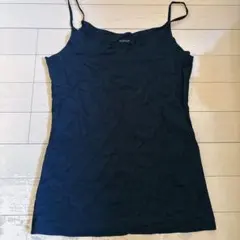 ユニクロ　AIRism シームレスキャミソール L ブラック