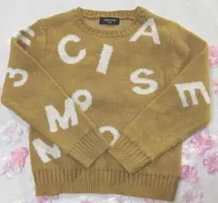 コムサデモ－ド　アルファベット模様ニットセーター　120cm