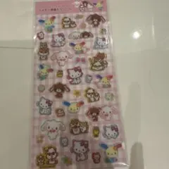 サンリオキャラクターズ　ラメ入り樹脂もりシール