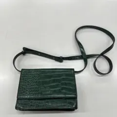 MOMO COMME CA ショルダーバッグ クロコ型押し グリーンのサムネイル