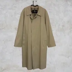 希少✨バーバリー ステンカラーコート ノバチェック 乗馬柄 ベージュ 希少✨ BURBERRY バーバリー ノバチェック ステンカラーコート