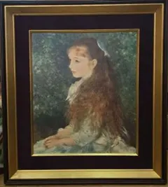 【真作】【複製】複製画　ルノアール　花を持つ少女　優美な婦人像　C121 真作】【複製】複製画 ルノアール 花を持つ少女 優美な婦人像 C121