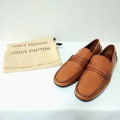 レア 美品 モノグラム ルイヴィトン 7.5 ドライビング シューズ LVロゴ