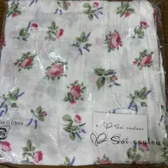おくるみ ガーゼ ベビーバスタ　花　Soi couleur