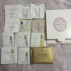 スキンケアサンプルセット（クレドポー、サンローラン、Dior、ジルスチュアート