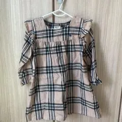POLO Baby チェック柄ワンピース 100 アンダーパンツ付き