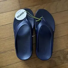 Oofos ネイビー リカバリーサンダル 新品タグ付き