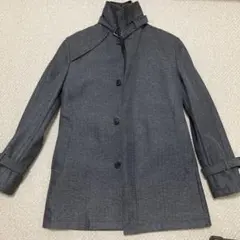 美品 ORIHICA チェスターコート S グレーチェック キルトライナー付き