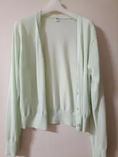 ユニクロ　シアーカーディガン　ミントグリーン