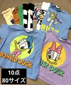 80サイズ 子供用Tシャツ 半袖　10点 まとめ売りのサムネイル