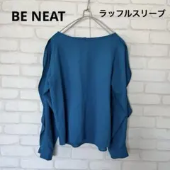 BE NEAT 夏映え　ラッフルスリーブ　ボートネックブラウスのサムネイル