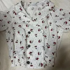 OLIVE des OLIVE チェリー柄 半袖ブラウスのサムネイル