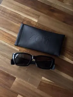 Zoff ブラック スクエア サングラス