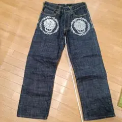 デニム　Gパン　刺繍