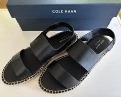 コールハーン COLE HAAN レザー エスパドリーユ サンダル 黒