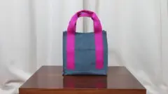 ハンドメイド　フェイクレザートートバッグ