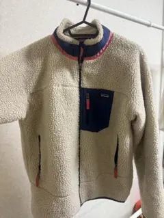 patagonia フリースジャケット ベージュ　キッズXXL★