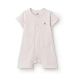 【新品未使用】petit main 半袖カバーオール 80cm