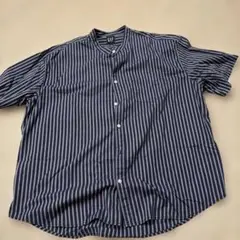 GAP The Big Shirt ストライプ バンドカラーシャツ Lのサムネイル
