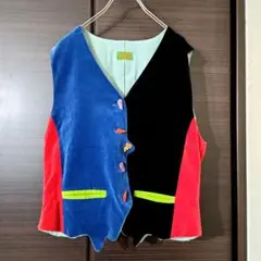 b4 良品/希少 アルベロベロ ベロア ボタン ベスト