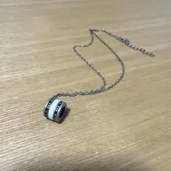 リング型ペンダント ネックレス シルバー